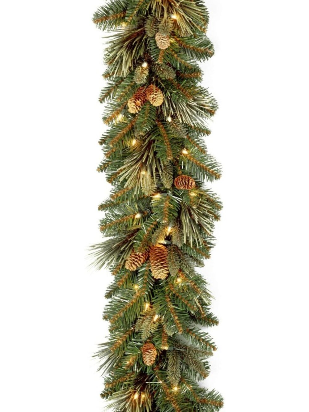 9ft Pre-Lit Carolina Pine Christmas Garland | Festive Holiday Decor, Easy Setup